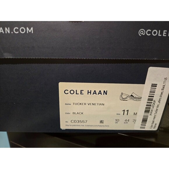 Cole Haan Tucker Venetian Men\'s Loafer -C03557 Black - Size 11 M - NEW